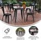 Flash Furniture 23.75 RD Dining Table Black Poly Top/Black Frame JJ-T14623-60-BKBK-GG - alternate 8